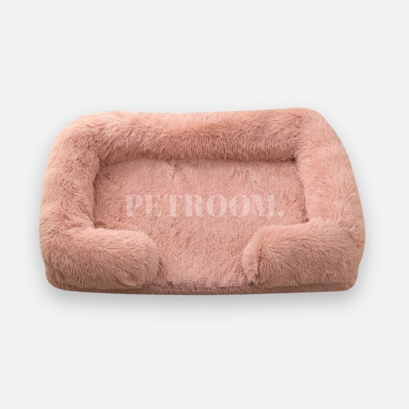 A leather pink Dog beds