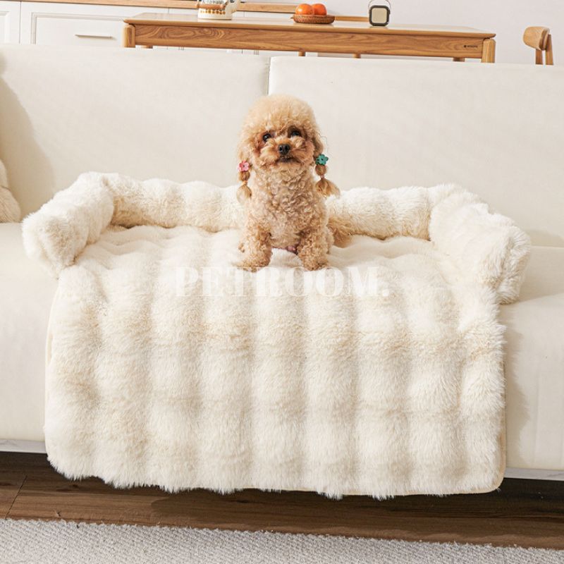 Dog bed | Sofa Protector™ - PETROOM | Beige / 75x75cm