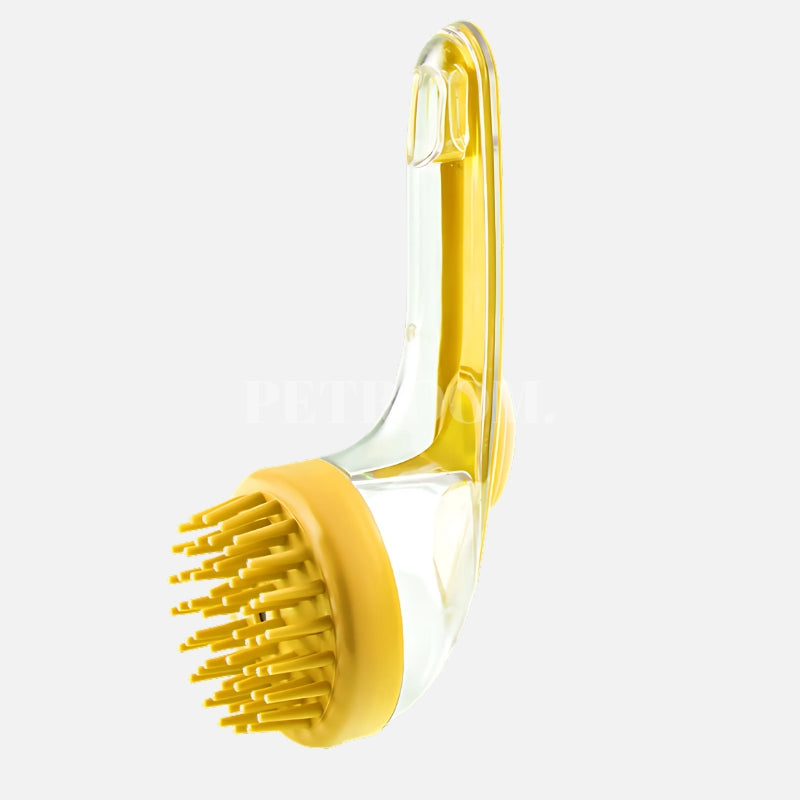 A true yellow Dog grooming brush