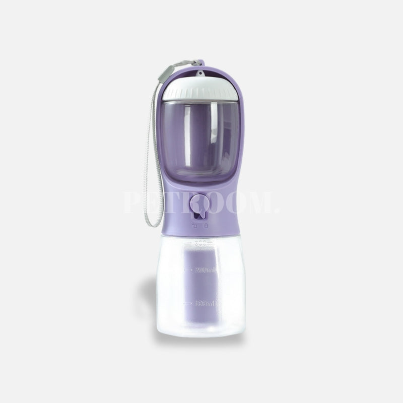 A wisteria purple and white pet bottle