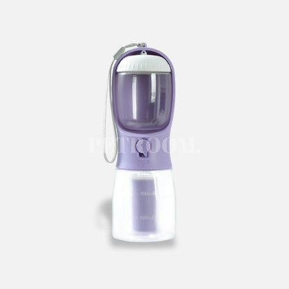 A wisteria purple and white pet bottle